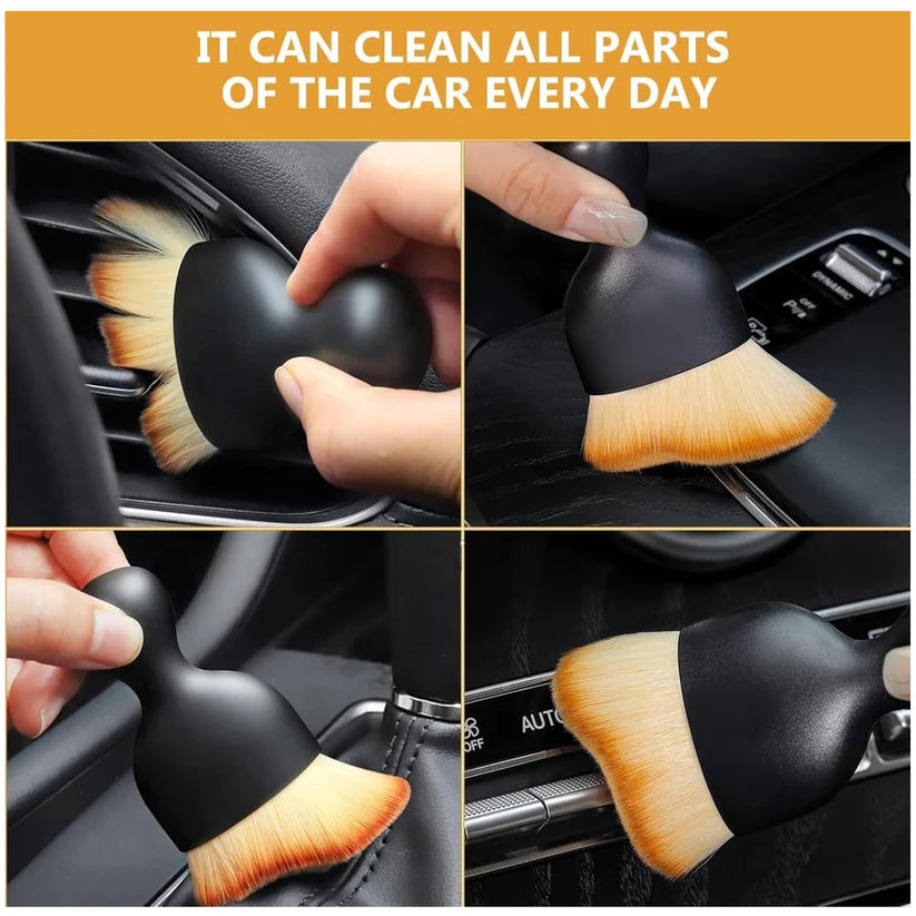 Mini soft car interior cleaning brush – dust removal tool (1 pc)