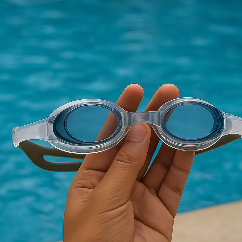 Konex anti-fog uv-protected swimming goggles for adults