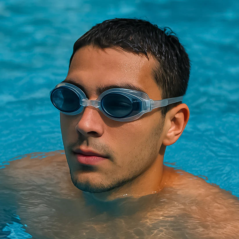 Konex anti-fog uv-protected swimming goggles for adults