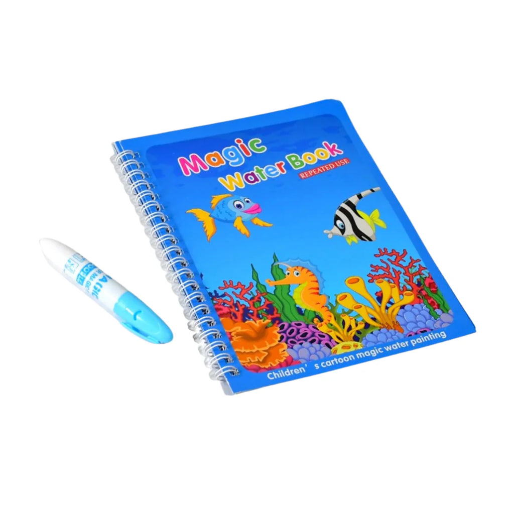 Magic water quick dry book water coloring book doodle with magic pen painting board
