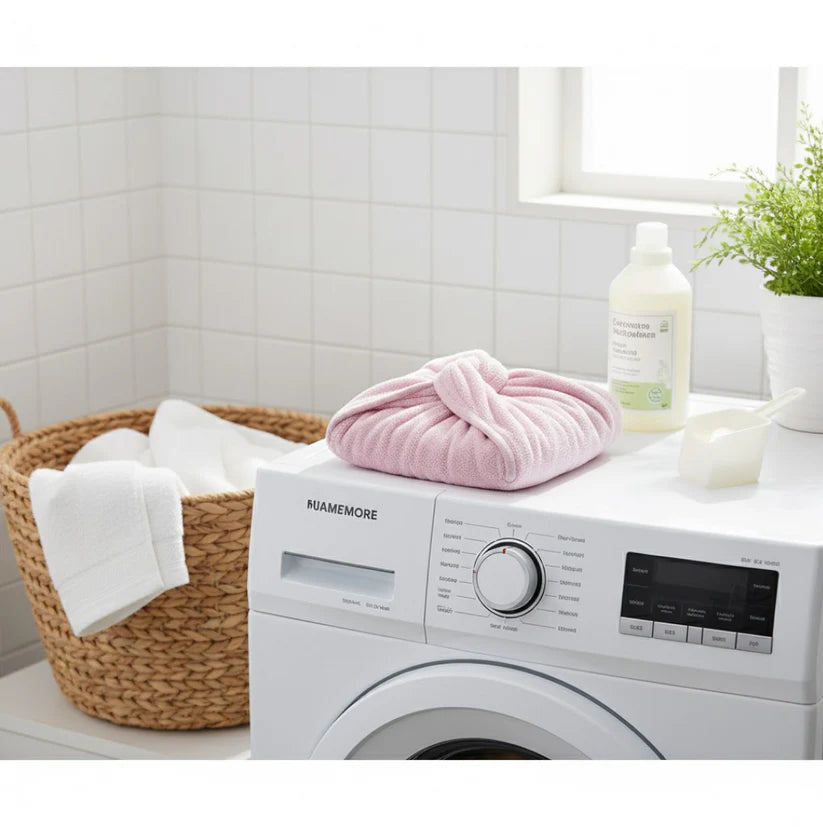 Quick turban hair-drying absorbent microfiber towel (1 pc / mix design)