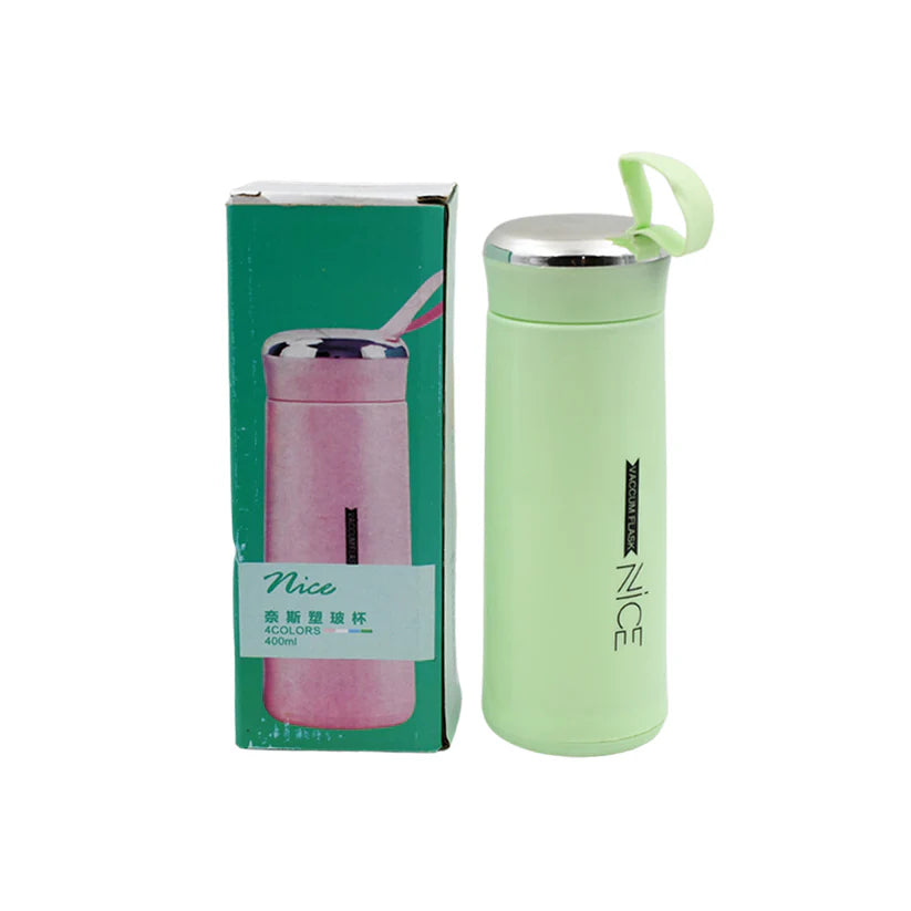 Water bottle 400 ml leak proof glass bottle for daily water 1 pc