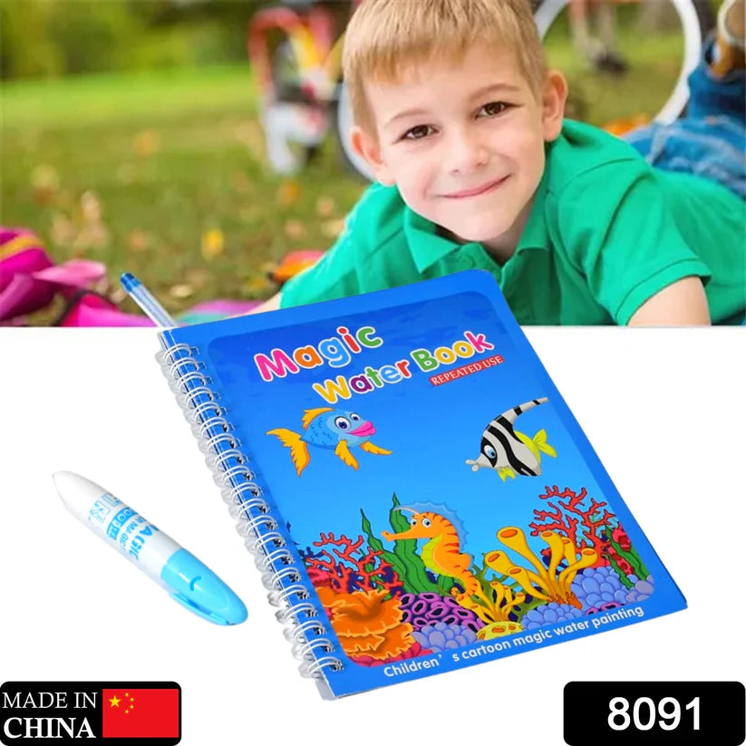 Magic water quick dry book water coloring book doodle with magic pen painting board